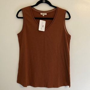 Cotton Bleu small tank top caramel
